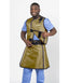 MEN'S APRON AND VEST: .25 mm Regular Lead Free w/Thyroid Collar VEST: 26x25 APRON: 22.25X47-50 Shimmering Tan - Large