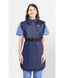 COAT APRON - .25 mm Lead Free with Thyroid Collar 24X42 Navy Blue - Large