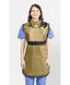 COAT APRON - .25 mm Lead Free with Thyroid Collar 24X40 Beige - Medium