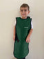 PEDIATRIC FRONT CLOSING SPECIAL PROCEDURE APRON - .5 mm Lead Free 14x31 Hunter Green - Large