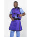 MEN'S APRON AND VEST: .35 mm Regular Lead Free VEST: 25x23 APRON: 21X41-46 Purple - Medium