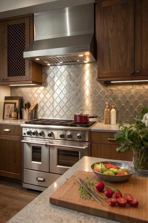 Accucold 42" Wide Stainless Steel Backsplash