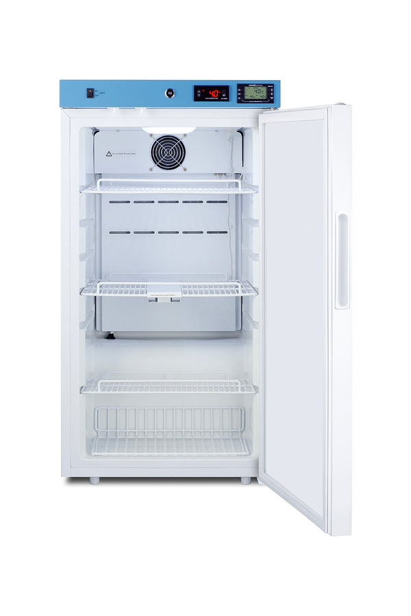 Healthcare all-refrigerator for vaccine storage with self-closing door and lock (Model ACR31W)