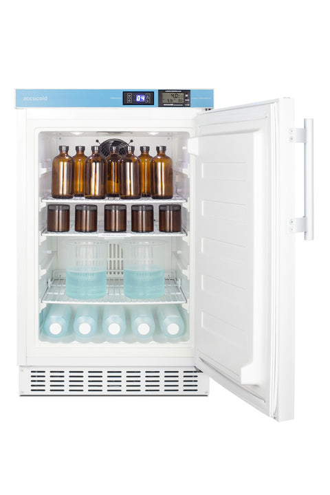 Built-in ADA compliant healthcare all-refrigerator with NIST calibrated alarm/thermometer (Model ACR45LCAL)