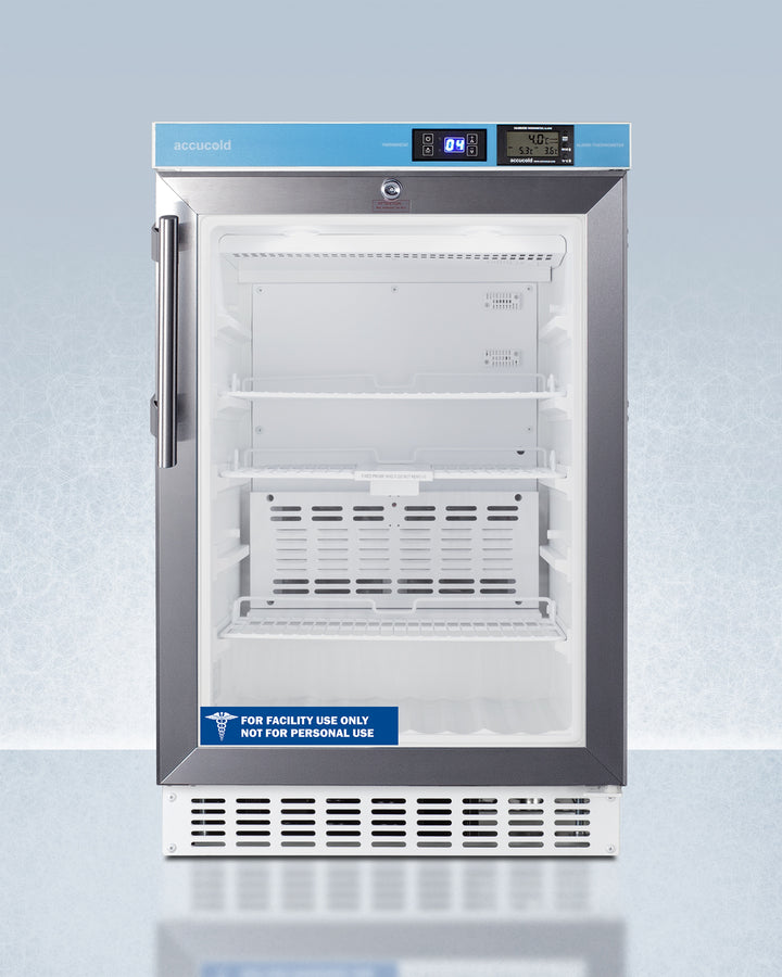 Accucold Pharmacy Series ADA compliant 20" wide built-in undercounter, Left Hinge, Combination Lock – ACR46GLCALLHD