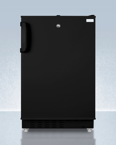 Accucold Built-in undercounter, ADA compliant refrigerator-freezer in black, Left Hinge – ADA302BRFZLHD