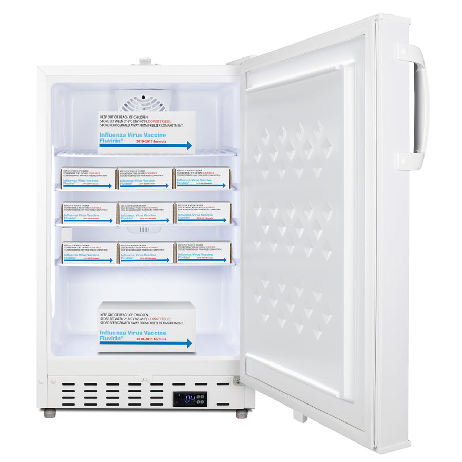 Built-in ADA compliant healthcare all-refrigerator with alarm/thermometer, ADA (Model ADA404REFAL)