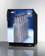 Undercounter beer froster in black with ColdCavern decal