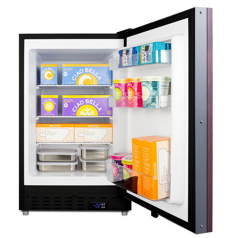 Accucold ADA compliant built-in or freestanding 20" wide manual defrost all-freezer for residential use (Model ALFZ37BIFLHD)