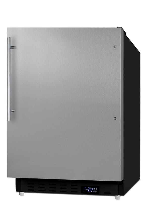 Accucold ADA compliant built-in or freestanding 20" wide manual defrost all-freezer for residential use (Model ALFZ37BSSHVLHD)