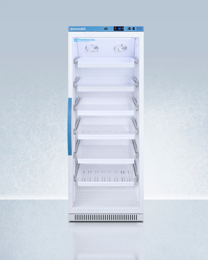 Accucold Performance series Pharma-Vac 12 cu.ft. upright glass door commercial, Left Hinge – ARG12PVDRLHD