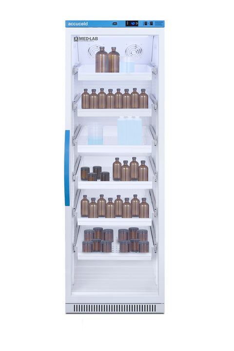 15 Cu.Ft. Upright Laboratory Refrigerator with Removable Drawers, Glass Door (Model ARG15MLDR) - Full