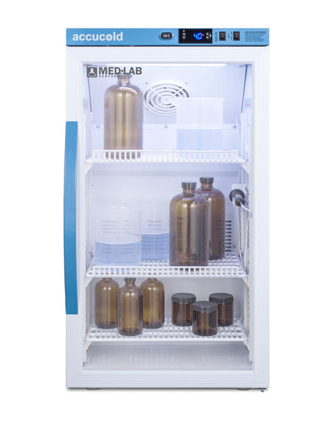 3 Cu.Ft. Counter Height Laboratory Refrigerator, Glass Door (Model ARG3ML) - Full