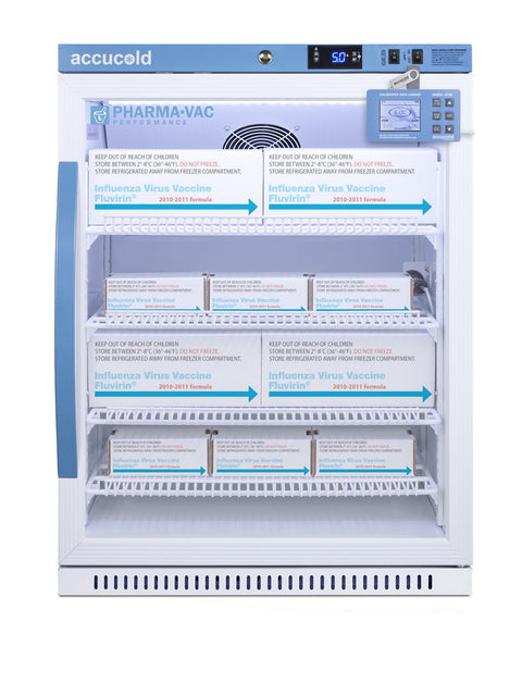 6 Cu.Ft. Vaccine Refrigerator, ADA Height, Glass Door, Data Logger, ADA (Model ARG61PVBIADADL2B)