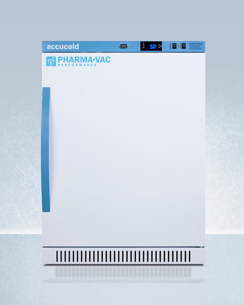 Accucold Performance series Pharma-Vac 6 cu.ft. freestanding ADA height, Left Hinge – ARS6PVDRLHD