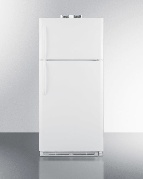 Accucold 18 cu.ft. break room refrigerator-freezer in white with NIST calibrated, Left Hinge – BKRF18WLHD