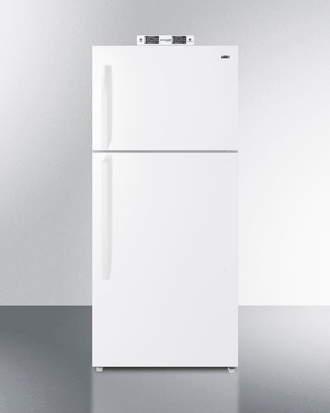 Accucold 21 cu.ft. break room refrigerator-freezer in white with NIST calibrated, Left Hinge – BKRF21WLHD
