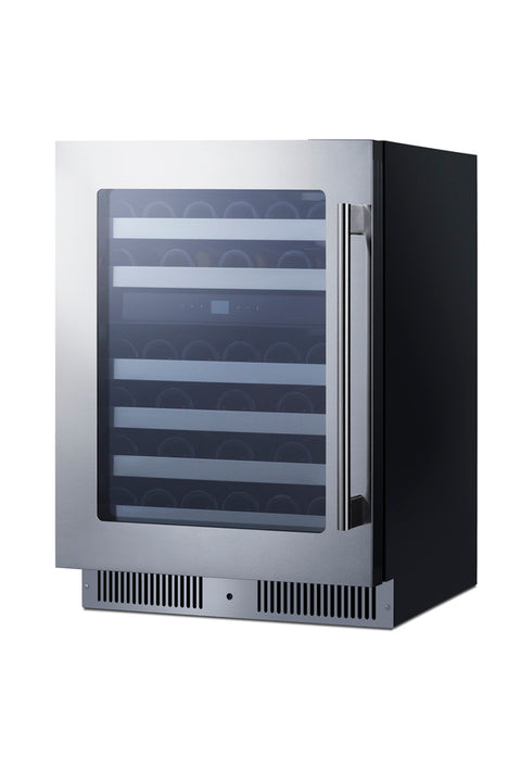 Accucold 24" Wide Premium Dual Zone Undercounter Wine Cellar (Model CL244WC2LHD)