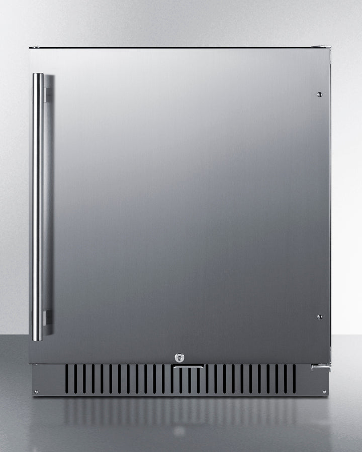 Accucold 27" wide ADA height built-in undercounter all-refrigerator for commercial or residential use, ADA (Model FF27BSSADA)