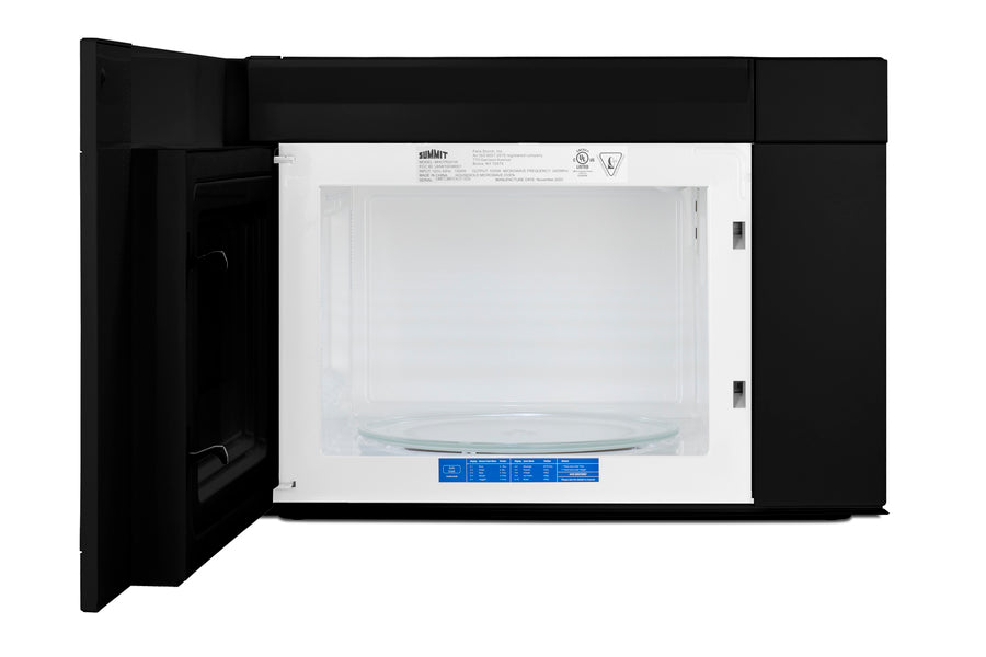 24" Wide Over-the-range Microwave with Hood in Black