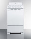 20" wide electric coil top range in white