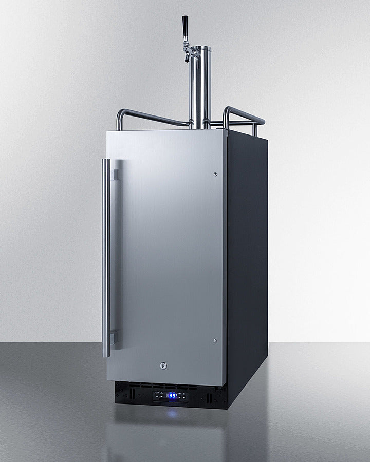 Accucold 15" Wide Kegerator with Curved Beer Tap Kit Included