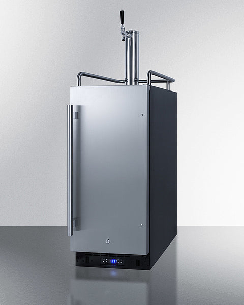 Accucold 15" Wide Kegerator with Curved Beer Tap Kit Included