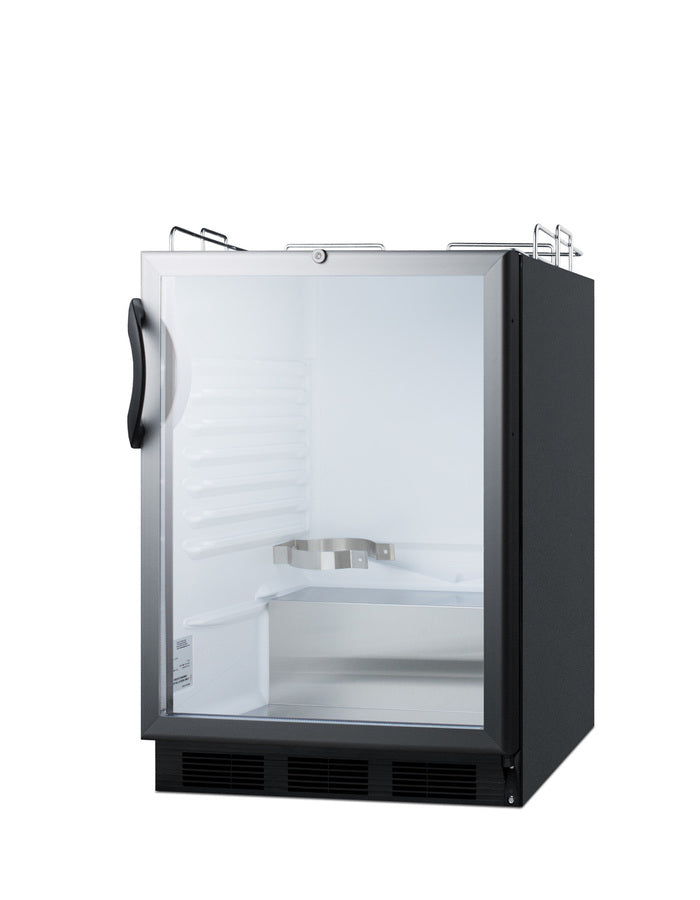 Accucold Built-in glass door kegerator for use under ADA compliant counters; no tap kit included, ADA (Model SBC56GBINKADA)