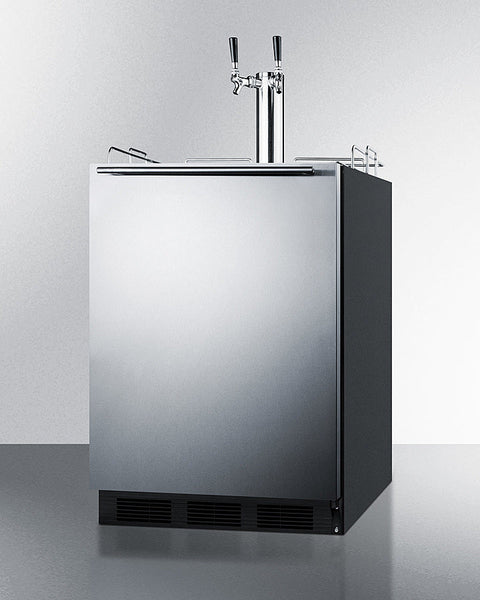 Accucold Built-in kegerator for use under ADA compliant counters with dual tap kit for two 1/6 kegs, ADA (Model