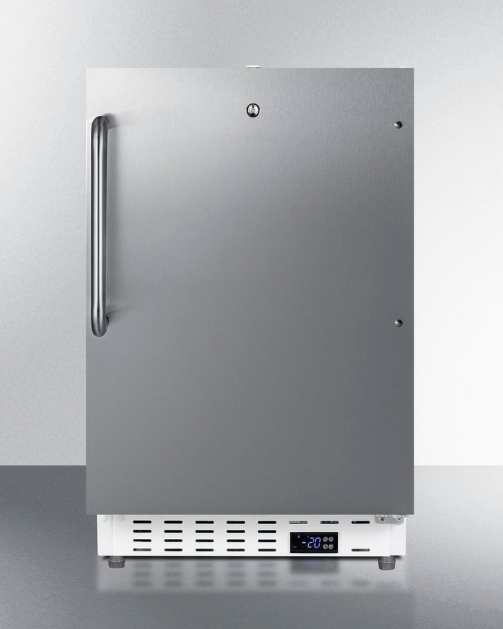 Accucold 20" wide built-in undercounter ADA compliant commercial all-freezer, Left Hinge – SCF505SSTBADALHD