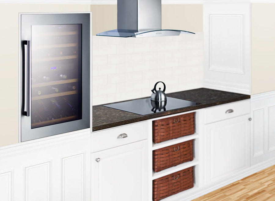 51 bottle fully integrated dual zone wine cellar with digital controls and LED lighting (Model VC60D)