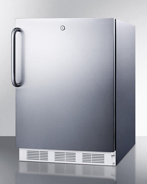 Accucold 15" Wide Built-in Outdoor Residential Refrigerator in Stainless Steel with Lock and Digital Thermostat (Model