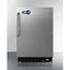 Undercounter beer froster with stainless steel door