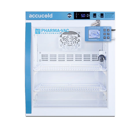 Accucold Pharma-Vac Performance Series 2 cu.ft. all-refrigerator with glass door, Glass Door, Data Logger (Model