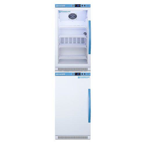 Accucold PHARMA-VAC Performance Series stacked combination of ARG31PVBIADA vaccine – ARG31PVBIADA-AFZ2PVBIADASTACKLHD