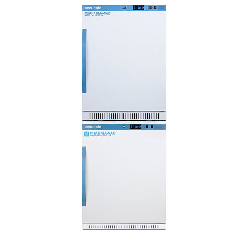 Accucold PHARMA-VAC Performance Series stacked combination of ARS6PV vaccine – ARS6PV-AFZ5PVBIADASTACK