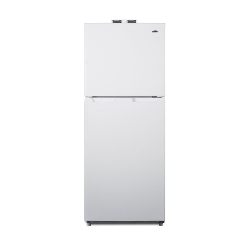 Accucold Frost-free break room refrigerator-freezer with NIST calibrated alarm/thermometers (Model BKRF1088W)