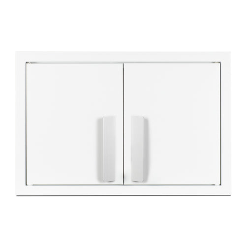 Accucold 18" wide wall cabinet with powder coated metal construction in a white finish – CAB1812WHITE