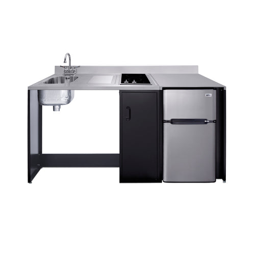 Accucold Barrier-free all-in-one kitchenette with refrigerator, sink, and cooktop, ADA (Model CK72ADALBF)