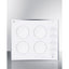 30" 230V 4-burner induction cooktop in white