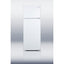 Full-size top mount refrigerator-freezer in white