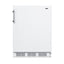 Freestanding residential counter height all-refrigerator in white with automatic defrost and deluxe interior