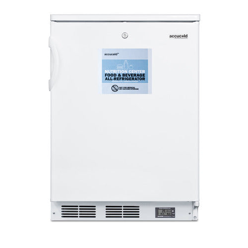 Accucold Commercially approved Nutrition Center series all-refrigerator in white – FF6LWBI7NZ