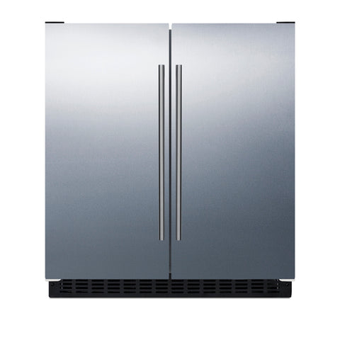 Accucold Frost-free side-by-side refrigerator-freezer for built-in or freestanding use – FFRF3075WCSS