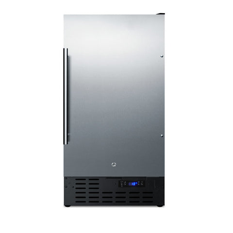 Accucold ADA compliant 18" wide frost-free freezer built-in or freestanding use, with stainless steel exterior, lock,