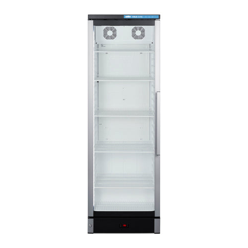 Accucold Commercial glass door beverage center with lock and left hand door swing – SCR1301LHD