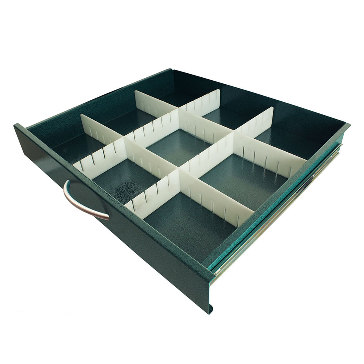 Harloff Set of 3 Drawer dividers, Left to Right, for Mxx24 cart 6 inch drawer, (Long)