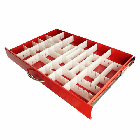 Harloff Custom 3" Tray Divider for MDx30 Carts, 1SS, 3FB