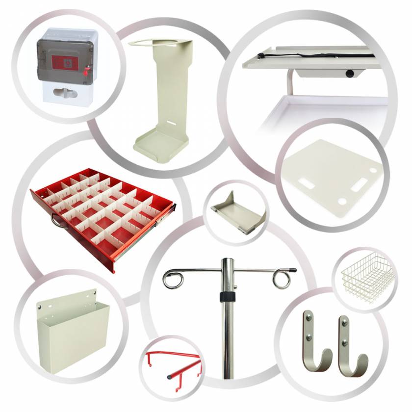 Harloff EMG Emergency Package includes VS-IV2, VS-ALO2, VS-CARDBRD, VS-RAIL, VS-DRPSHELF
