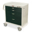 4 Drawer Specialty Package Classic Workstation Cart (Short Cabinet), Basic Electronic Pushbutton Lock with Key Lock Ove